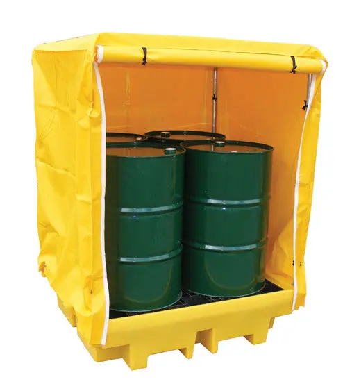 Covered Spill Pallet (For 4 X 205Ltr Drums) - Bp4c 1