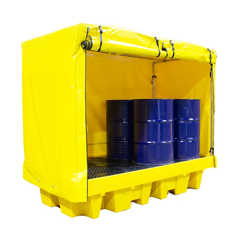 Covered Spill Pallet (For 8 X 205Ltr Drums) - Bp8c 1