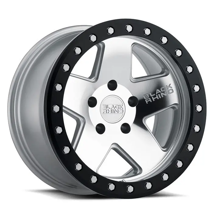 Crawler Beadlock Silver With Mirror Face & Black Lip Ring 1
