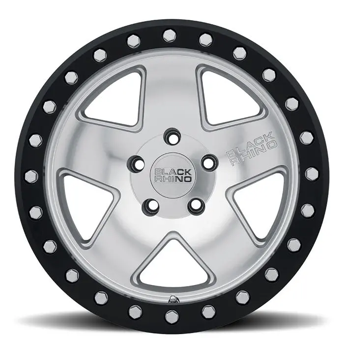 Crawler Beadlock Silver With Mirror Face & Black Lip Ring 2