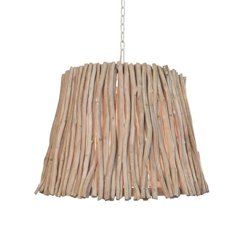 Crew Eucalyptus Wood Pendant Light 1