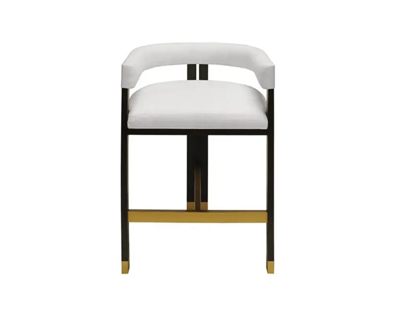Cruise Tri-Leg Counter Stool - Espresso Oak & Brass 1