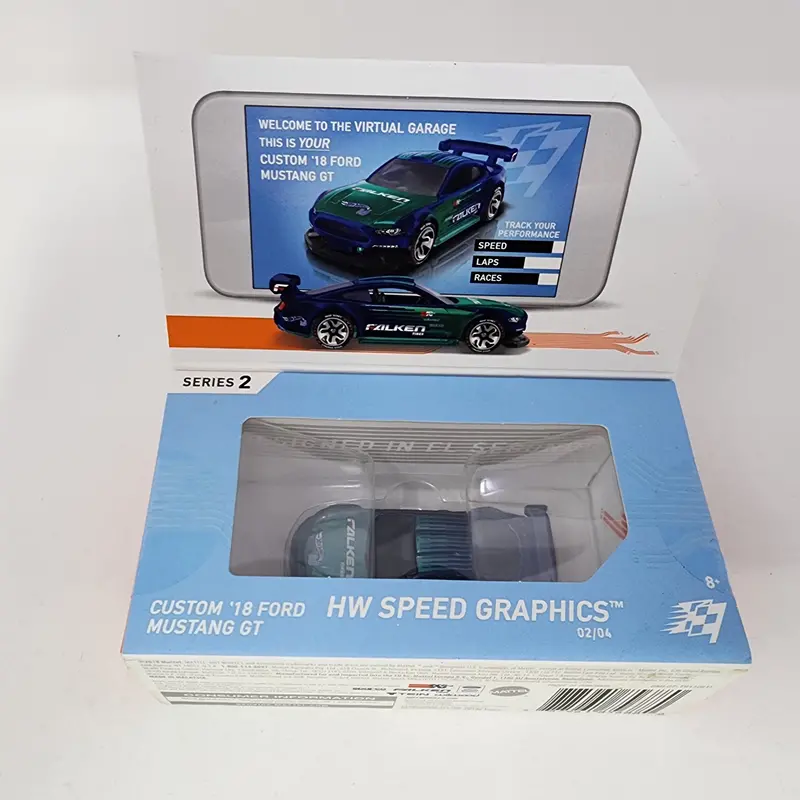 Custom '18 Ford Mustang Gt Falken Tires * Hot Wheels Id Car Series 2