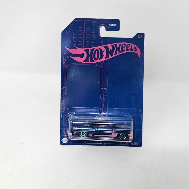 Custom '53 Chevy * Hot Wheels Pearl & Chrome 54Th Anniversary Pink & Blue 1