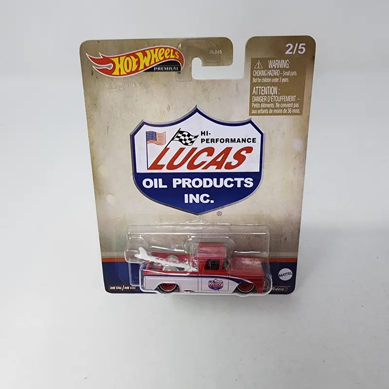 Custom '62 Chevy Pickup Lucus Oil * Hot Wheels Pop Culture Vintage Oil 1