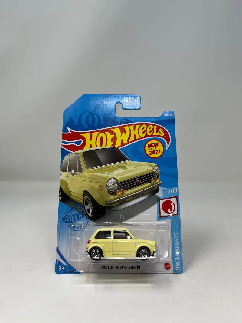 Custom '70 Honda N600 #187 * 2021 Hot Wheels * Yellow 1