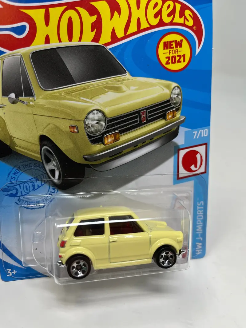 Custom '70 Honda N600 #187 * 2021 Hot Wheels * Yellow 2