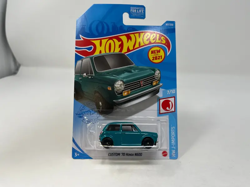 Custom '70 Honda N600 #187 * Aqua * 2021 Hot Wheels 1