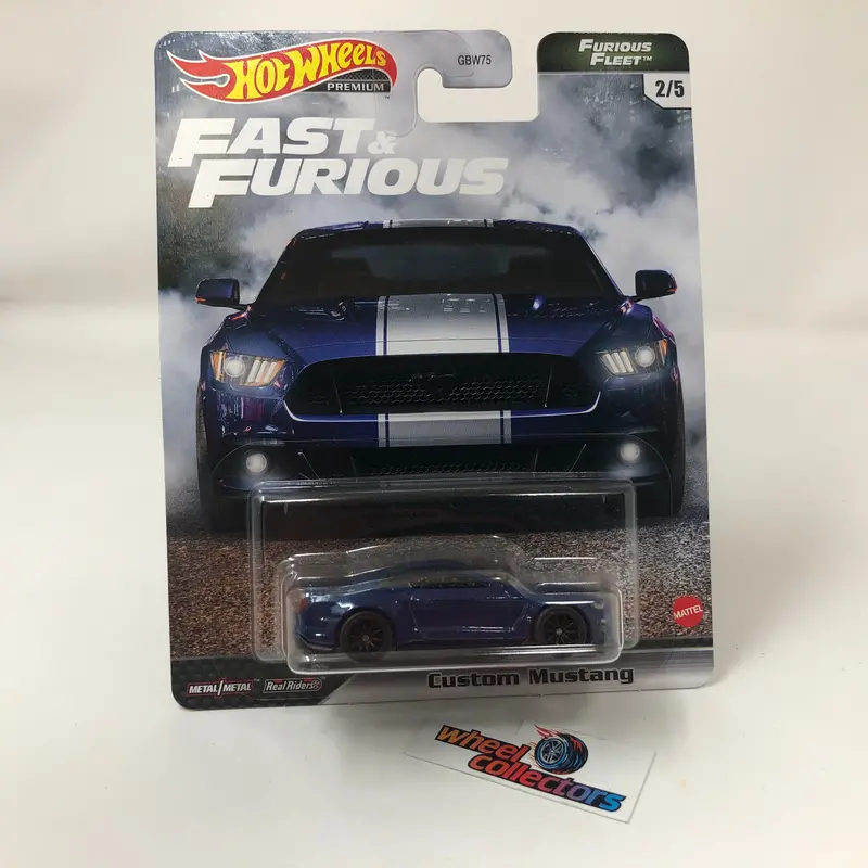 Custom Mustang * Blue * Hot Wheels Fleet Fast & Furious 1