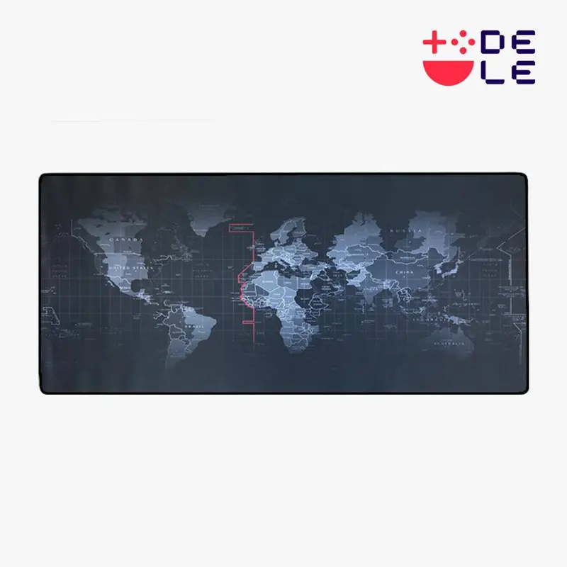 Dele ゲーミングマウスパッド マウスパッド 大型 キーボードパッド 滑り止め おしゃれ 布製 世界地図 1