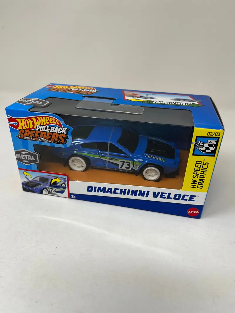 Dimachinni Veloce * 2024 Hot Wheels Pull-Back Speeders 1:43 Scale 1