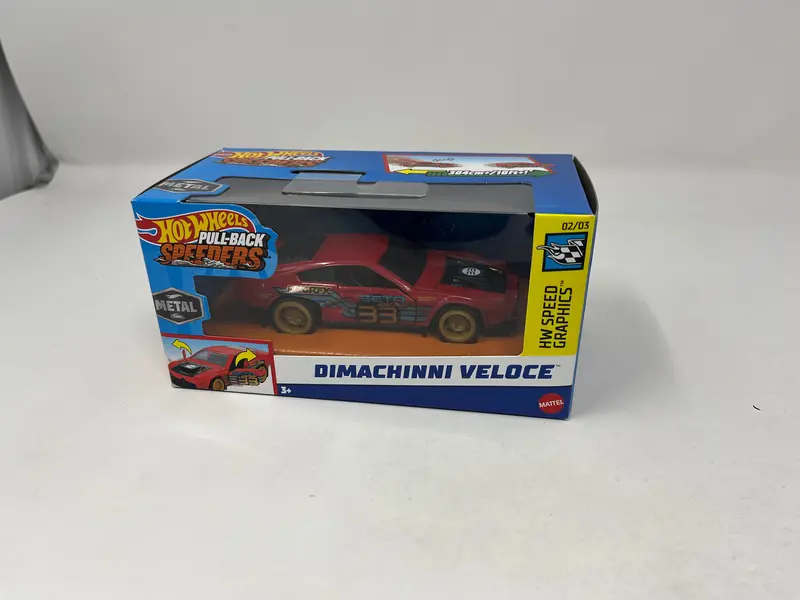 Dimachinni Veloce * Red * 2024 Hot Wheels Pull-Back Speeders 1:43 Scale Case F 1