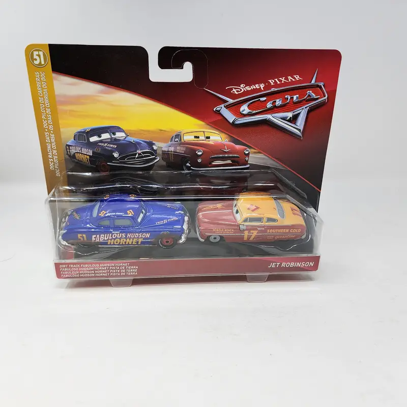 Dirt Track Hudson & Jet Robinson * 2-Pack * Disney Pixar Cars 1