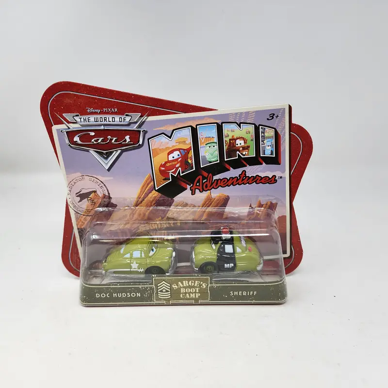 Doc Hudson & Sheriff *  Sarge's Boot Camp * Disney Pixar The World Of Cars Mini Adventures 1