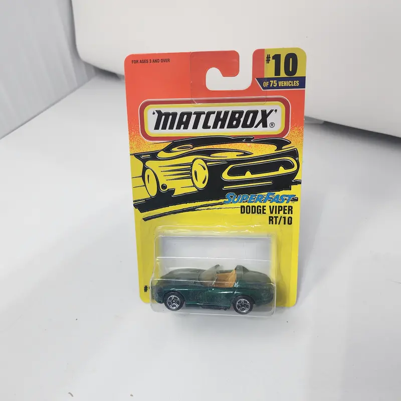 Dodge Viper Rt/10 #10  * Green * Matchbox Superfast 1