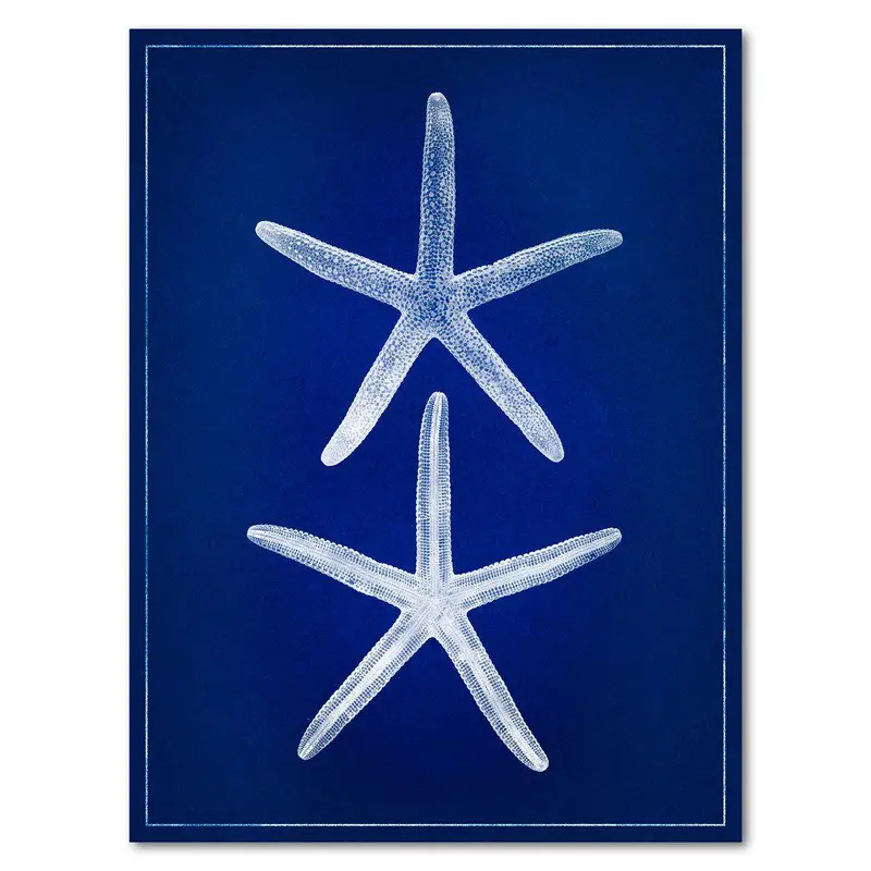 Double Starfish Blue Print 1