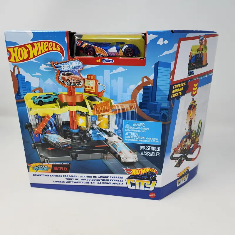 Downtown Express Car Wash * Hot Wheels City Track Expand 1