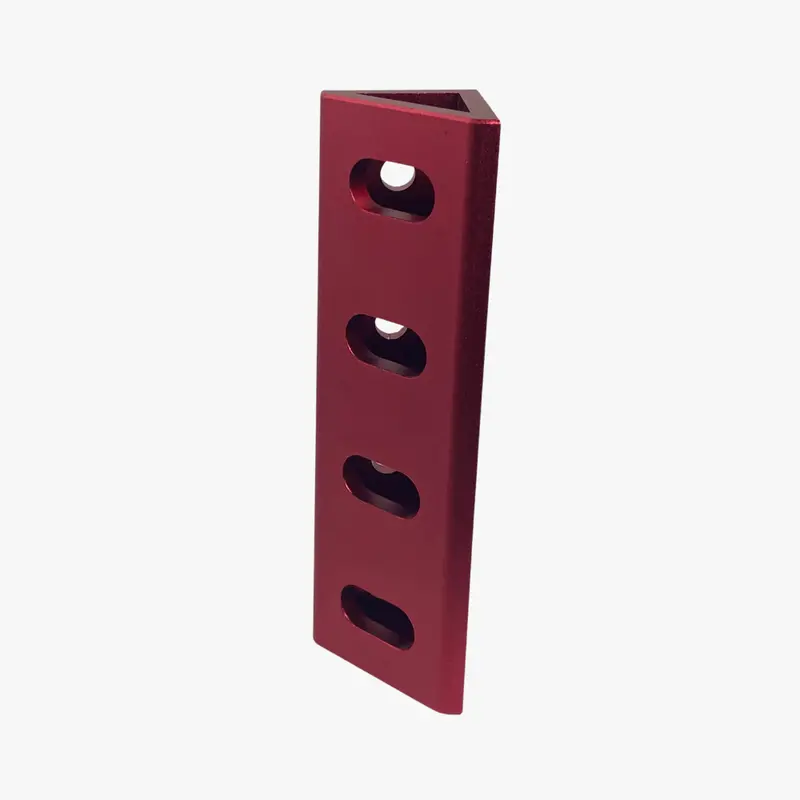 コーナーブラケット 赤 160×40Mm 1個入り Tr8020 国内正規品 Tr80-160B-Red 1