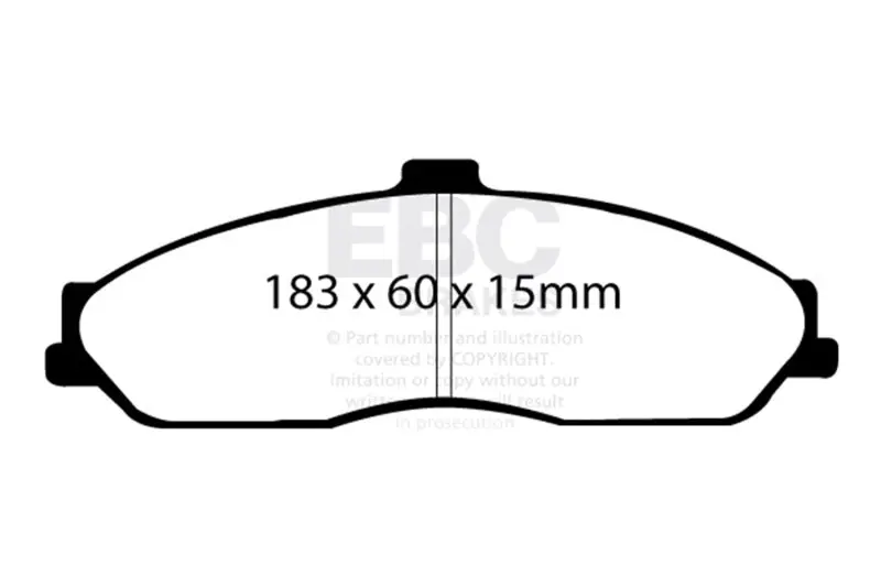 Ebc 03-04 Cadillac Xlr 4.6 Bluestuff Front Brake Pads 2