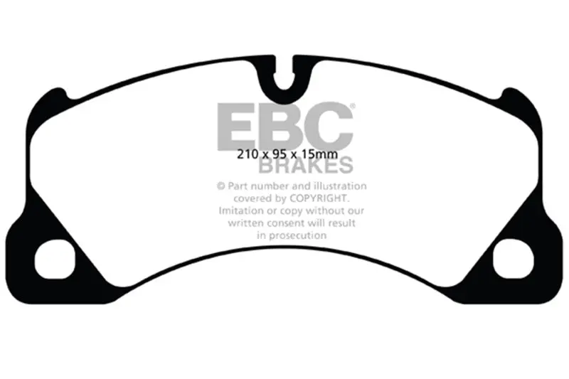 Ebc 10+ Volkswagen Touareg 3.0 Supercharged Hybrid Redstuff Front Brake Pads 1