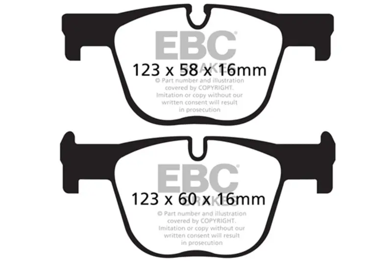 Ebc 12+ Bmw 335 3.0 Turbo (F30) Redstuff Rear Brake Pads 2