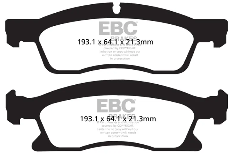 Ebc 13+ Dodge Durango 5.7 Yellowstuff Front Brake Pads 1