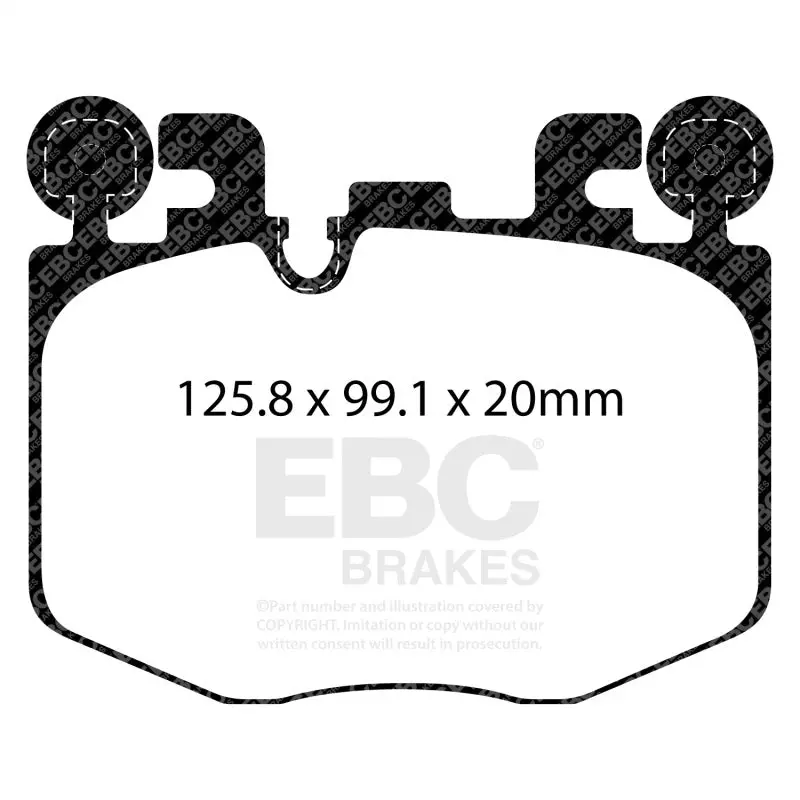 Ebc 2022+ Toyota Gr Supra 3.0T / 2022+ Bmw M240 Coupe Redstuff Front Brake Pads 2