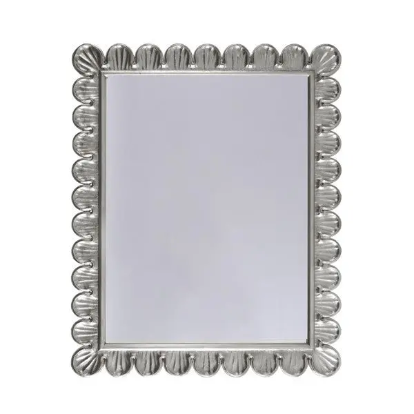 Eliza Scalloped Edge Wall Mirror - Gold Leaf Or Silver Leaf 2
