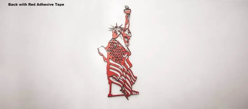 Emblem "Lady Liberty" Statue Of Liberty 1Pc | Stainless Steel, Choose Finish 2