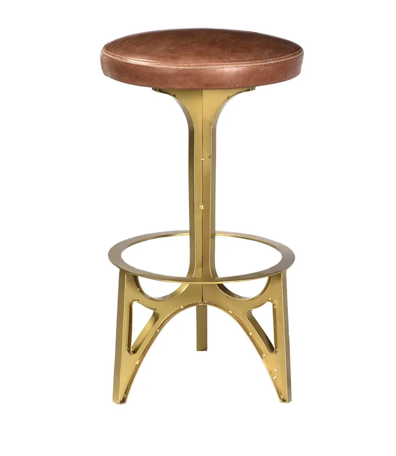 Ersa Leather Bar Stool - Matthew Izzo Collection 1