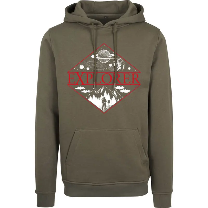 Explorer-Style Hooded Sweatshirt