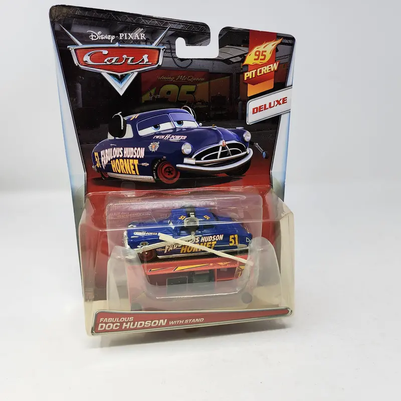 Fabulous Doc Hudson With Stand Pit Crew * Disney Pixar Cars * Deluxe 1