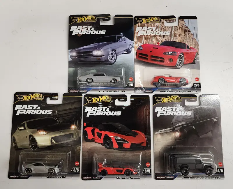 Fast & Furious Complete 5 Car Ser Case J * 2024 Hot Wheels Fast & Furious 1