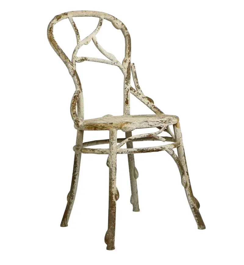 Faux Bois Iron Dining Chair - Matthew Izzo Collection 1