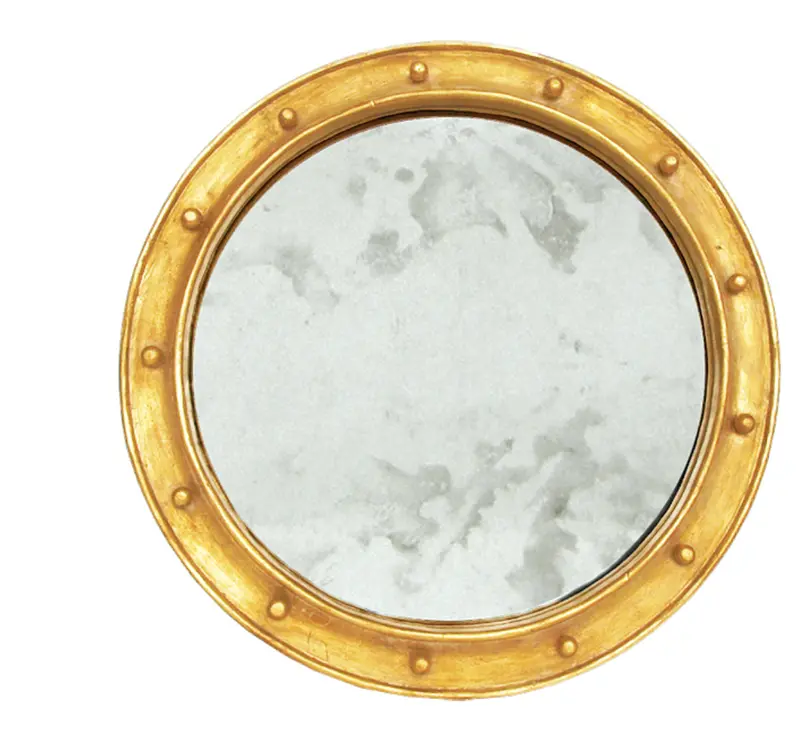 Federal Round Wall Mirror - Gold Or Silver Leaf 1