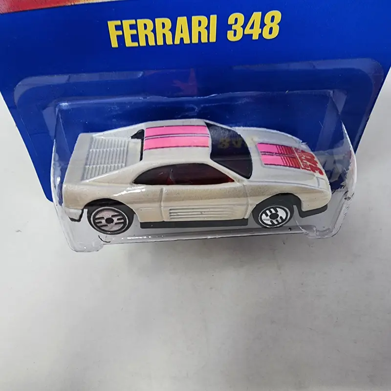 Ferrari 348 #175* White W/ Uh Rims * Hot Wheels Blue Card 2