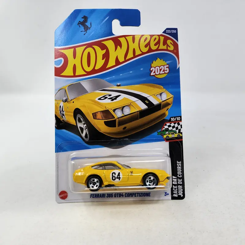 Ferrari 365 Gtb4 Competizione #222 * Yellow * 2025 Hot Wheels 1