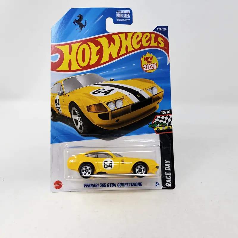Ferrari 365 Gtb4 Competizione #222 * Yellow * 2025 Hot Wheels  New! Case Q 1