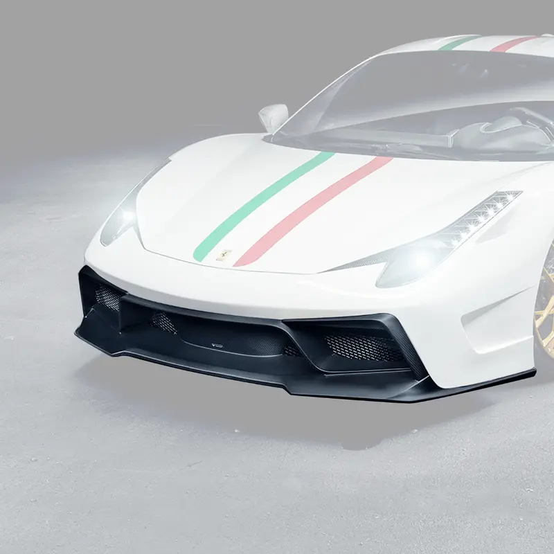 Ferrari 458 Italia Vx Carbon Fiber Front Bumper W/ Front Spoiler 2