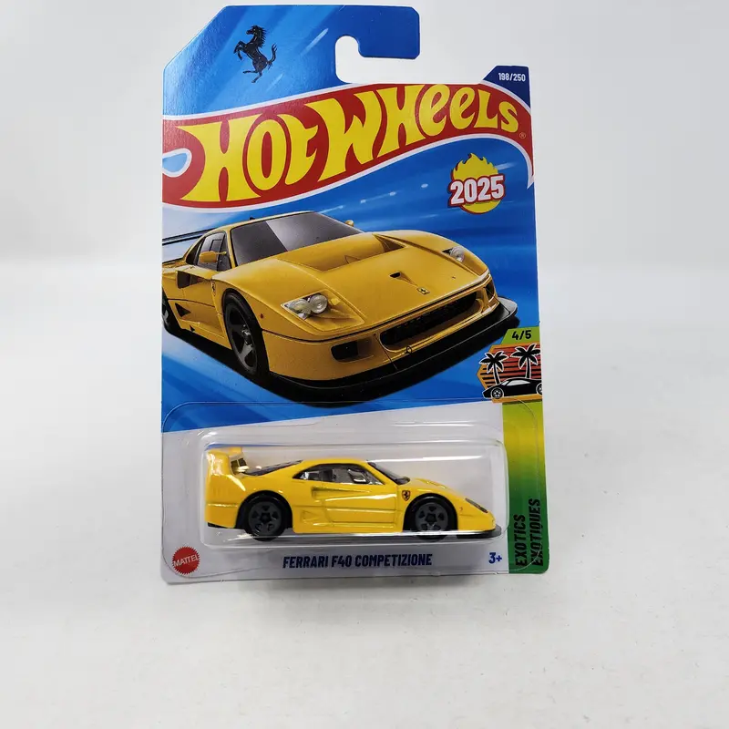 Ferrari F40 Competizione #198 * Yellow * 2025 Hot Wheels 1