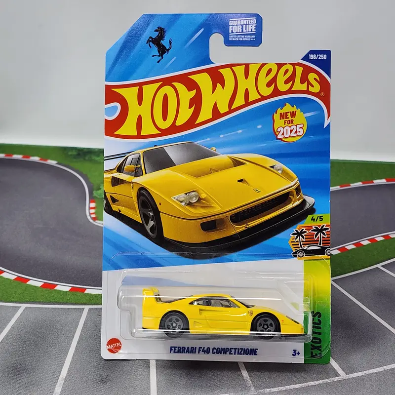 Ferrari F40 Competizione #198 * Yellow  * 2025 Hot Wheels 1