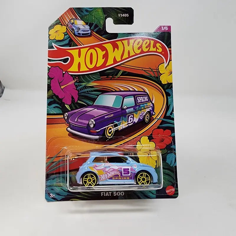 Fiat 500 * Blue * Hot Wheels Easter Series 1