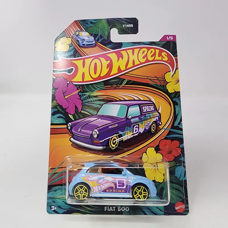 Fiat 500 * Light Blue * Hot Wheels Spring Easter Series 1