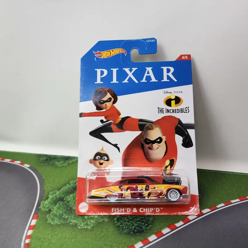 Fish'd & Chip'd * Red * Hot Wheels Pixar Incredibles 1