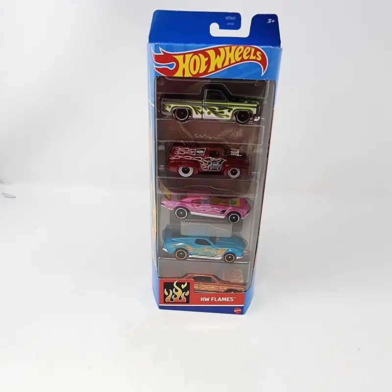 Flames * 5 Pack * Hot Wheels Gift Pack W/ Silverado 1