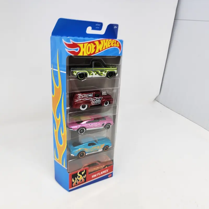 Flames * 5 Pack * Hot Wheels Gift Pack W/ Silverado 2