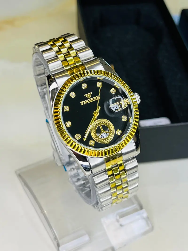Fngeen Two Tone Black Watch For Her 1