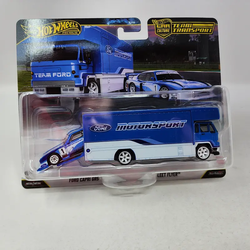 Ford Capri Gr5 & Fleet Flyer * 2026 Hot Wheels Team Transport Car Culture Case J 1
