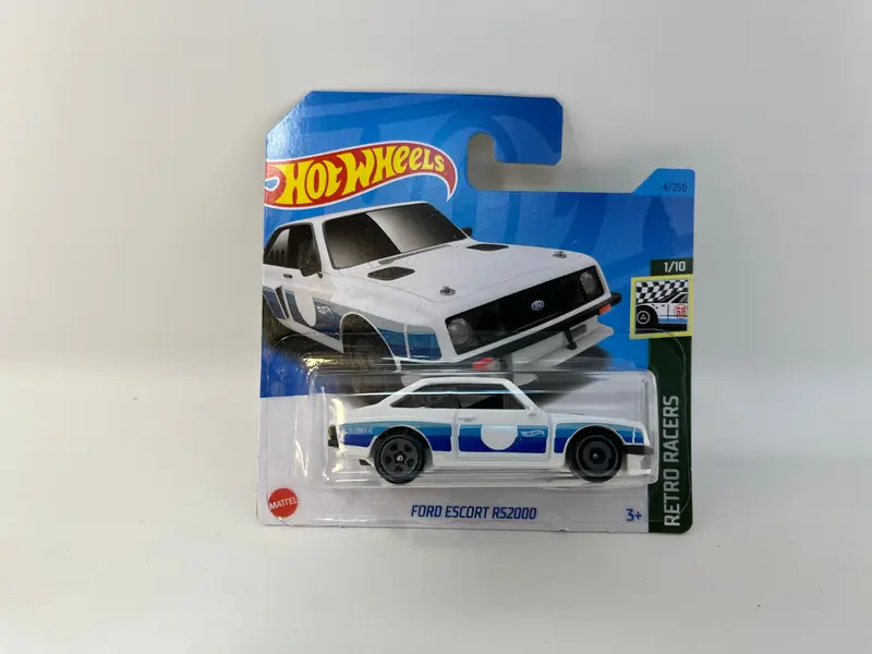 Ford Escort Rs2000 #4 * White * 2023 Hot Wheels Short Card 1