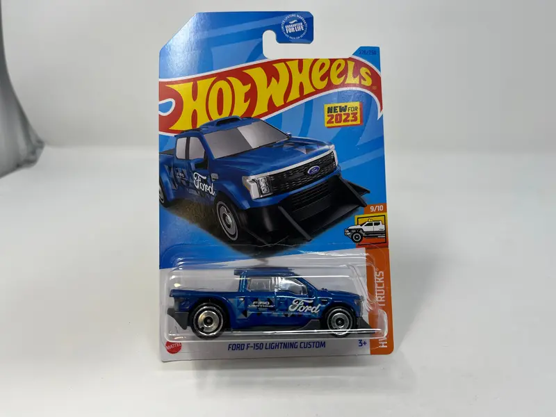 Ford F-150 Lightning Custom #226 * Blue * 2023 Hot Wheels 1